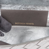 Bottega Veneta Metallic Intrecciato Leather Continental Wallet