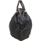 Miu Miu Vitello Lux Gathered Hobo Tote Handbag