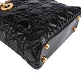 Christian Dior Crinkled Quilted Lambskin Lady Dior Handbag