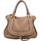 Chloé Grained Leather Large Marcie Shoulder Bag