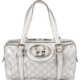 [🔄️B11 / F06] Gucci Guccissima Leather Interlocking G Boston Bag Handbag - vintageandkickz