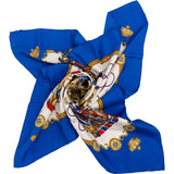 Hermès Les Tambours Silk Carre 90 Scarf Tuch