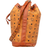 MCM Monogram Visetos Drawstring Bucket Crossbody Bag