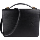 Louis Vuitton Noir Epi Leather Monceau Handbag