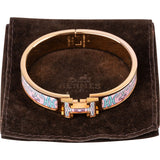 Hermès Grand Apparat Etriers Enamel PGHW Clic H Bracelet