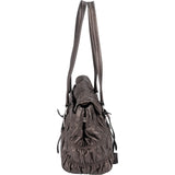 Prada Matelassé Nappa Leather Gaufre Coffer Satchel Shoulder Bag