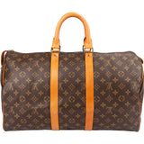 Louis Vuitton Monogram Canvas Keepall 45 Travel Bag