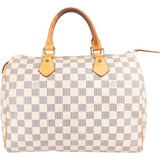 Louis Vuitton Monogram Damier Azur Speedy 30 Handbag