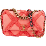 Chanel 19 Frayed Canvas Single Flap Crossbody Bag