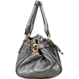 Chloé Metallic Leather Paddington Satchel Handbag