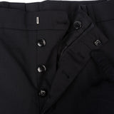 Prada Black Cotton Button Up Pants Trousers (IT52)