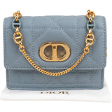 Christian Dior Cannage Calfskin Leather Miss Caro Micro Crossbody Bag