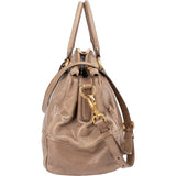 Miu Miu Vitello Lux Leather Bowler Handbag