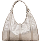 Gucci Monogram GG Imprimé Silver Jackie Shoulder Bag