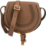 Chloé Grained Calfskin Mini Marcie Saddle Crossbody Bag