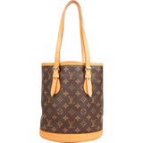 Louis Vuitton Monogram Canvas Bucket PM Shoulder Bag