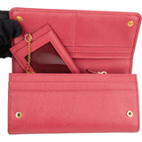 Prada Saffiano Leather Continental Wallet
