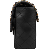 Chanel Quilted Lambskin 24K Gold Single Flap Crossbody Bag