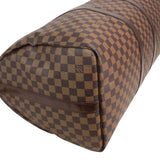 Louis Vuitton Monogram Damier Ebene Keepall 55 Bandoulière Travel Bag