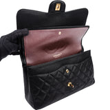 Chanel Quilted Caviar Leather Jumbo Double Flap Crossbody Bag