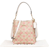 Coach Signature Monogram Heart Print Mollie Bucket Handbag