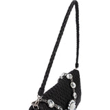 Miu Miu Matelassé Nappa Leather Crystal Flap Shoulder Bag