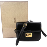 Celine Boxcalf Leather Horse Carriage Triomphe Crossbody Bag
