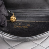 Chanel Quilted Lambskin 24K Gold Small Diana Single Flap Crossbody Bag