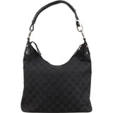 Gucci Monogram GG Canvas Ring Woven Handle Shoulder Bag