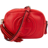Gucci Pebbled Leather Soho GG Disco Crossbody Bag
