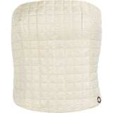 Chanel Cream Glittered Quilted Bustier Bandeau Top (FR38 / DE36)