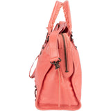 Balenciaga Pink Leather City Handbag
