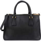 Prada Black Saffiano Leather Galleria Handbag