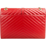 Yves Saint Laurent Grain De Poudre Leather Envelope Crossbody Bag