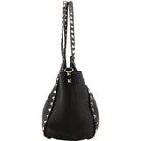 Valentino Garavani Grained Calfskin Rockstud Tote Handbag