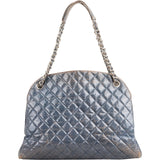 Chanel Quilted Crinkled Lambskin Just Mademoiselle Bowling Shoulder Bag