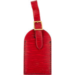 [🔄️B10 / F54] Louis Vuitton Red Epi Leather Luggage Tag - vintageandkickz