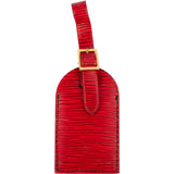 [🔄️B10 / F54] Louis Vuitton Red Epi Leather Luggage Tag - vintageandkickz