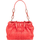 Christian Dior Red Quilted Leather Delices Handbag