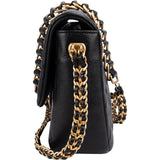 Chanel Caviar Leather Mini Rectangular Flap Coin Crossbody Bag