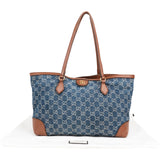 Gucci Monogram Denim GG Ophidia Medium Tote Shoulder Bag