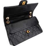 Chanel Quilted Lambskin 24K Gold Medium Double Flap Shoulder Bag