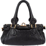 Chloé Pebbled Leather Paddington Satchel Shoulder Bag