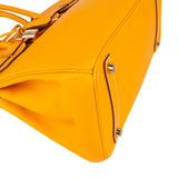 Hermès Jaune D`Or / Orange Verso Epsom Gold Birkin 30 Handbag