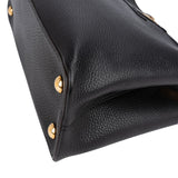 Louis Vuitton Noir Taurillon Leather Capucines MM Handbag