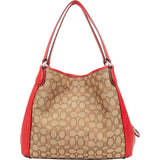 Coach Monogram Signature Canvas Celeste Convertible Hobo Shoulder Bag