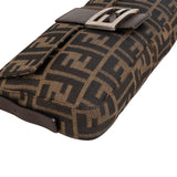 Fendi Monogram Zucca Baguette Shoulder Bag