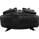 Gucci Noir Calfskin Leather Bamboo Backpack