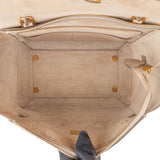 Celine Beige Grained Calfskin Belt Handbag
