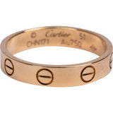 Cartier Au 750 Gold LOVE Wedding Band Ring (#51)